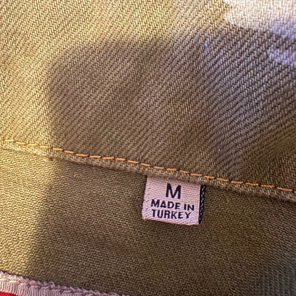 Corteiz Jean jacket green Alcatraz Pattern Denim medium like new - Picture 7 of 8